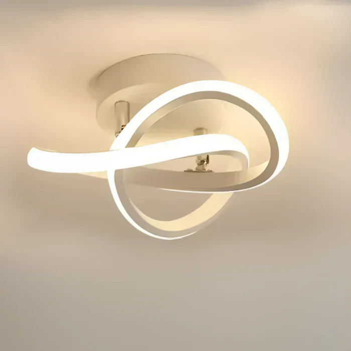 Moderne LED Plafondlamp met Tweeringdesign
