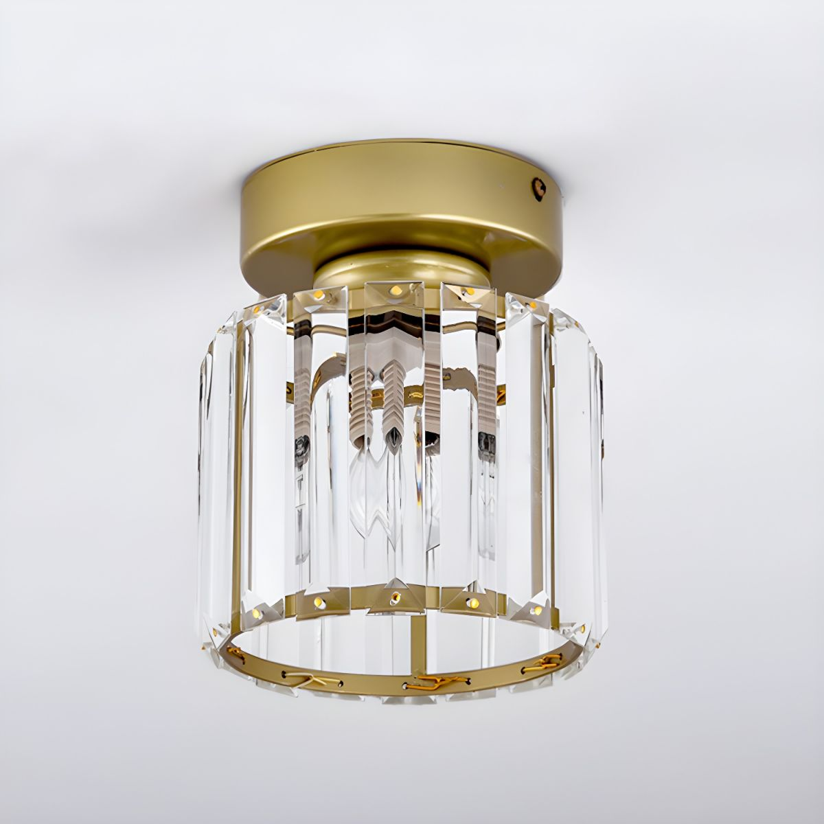 Elegante Kristallen Plafondlamp voor Modern Interieur