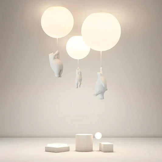 Speelse Beer en Ballon Hanglamp