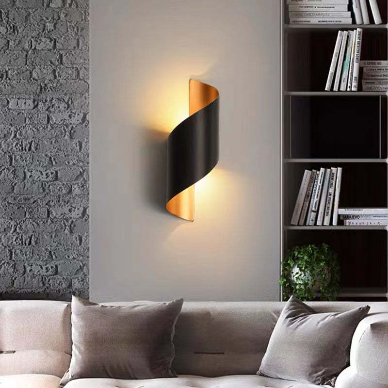Moderne LED Wandlamp met Spiraalontwerp