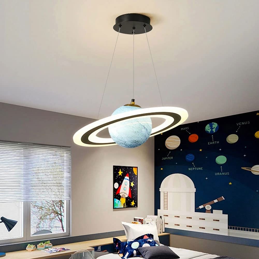 Betoverende LED Hanglamp met Planetenontwerp
