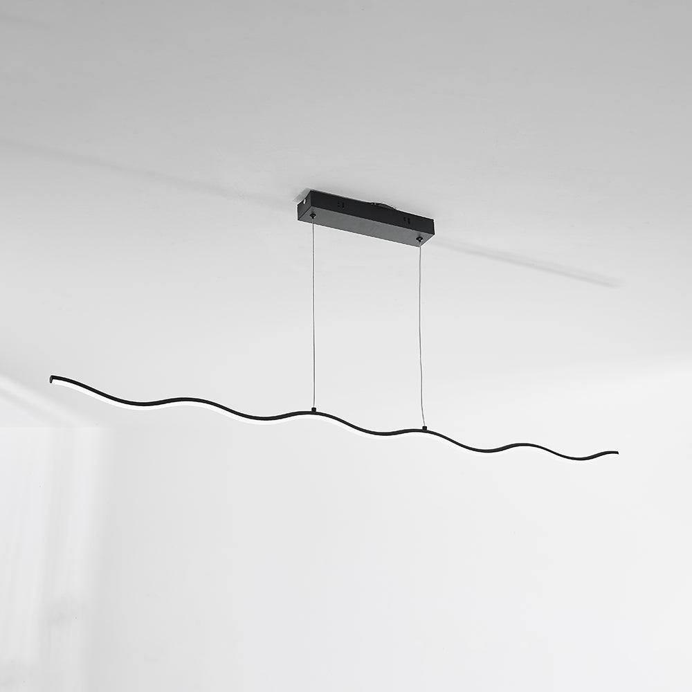 Moderne Verstelbare LED Hanglamp met Golflijnontwerp