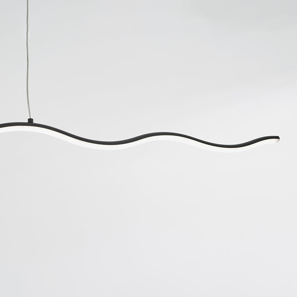 Moderne Verstelbare LED Hanglamp met Golflijnontwerp