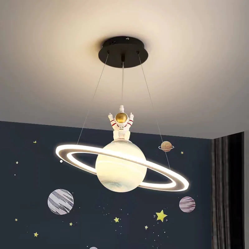 Betoverende LED Hanglamp met Planetenontwerp