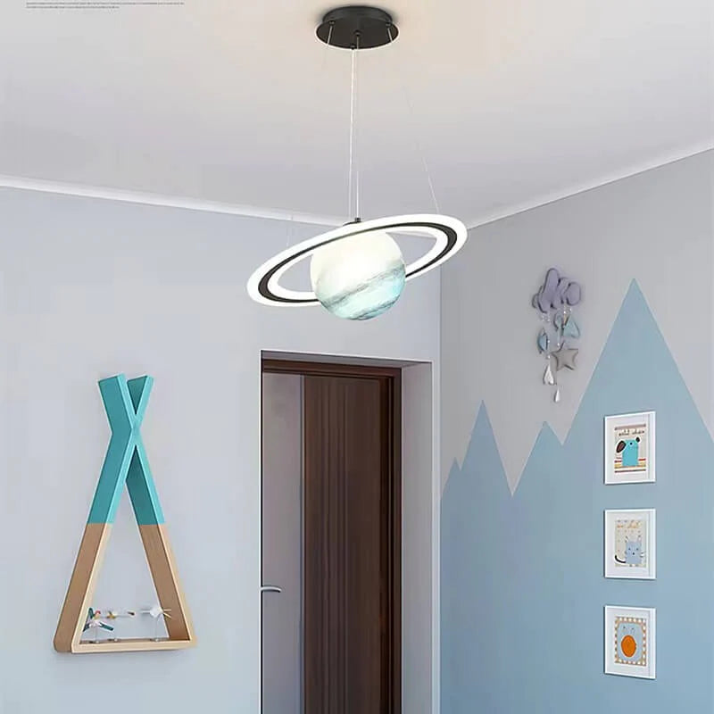 Betoverende LED Hanglamp met Planetenontwerp