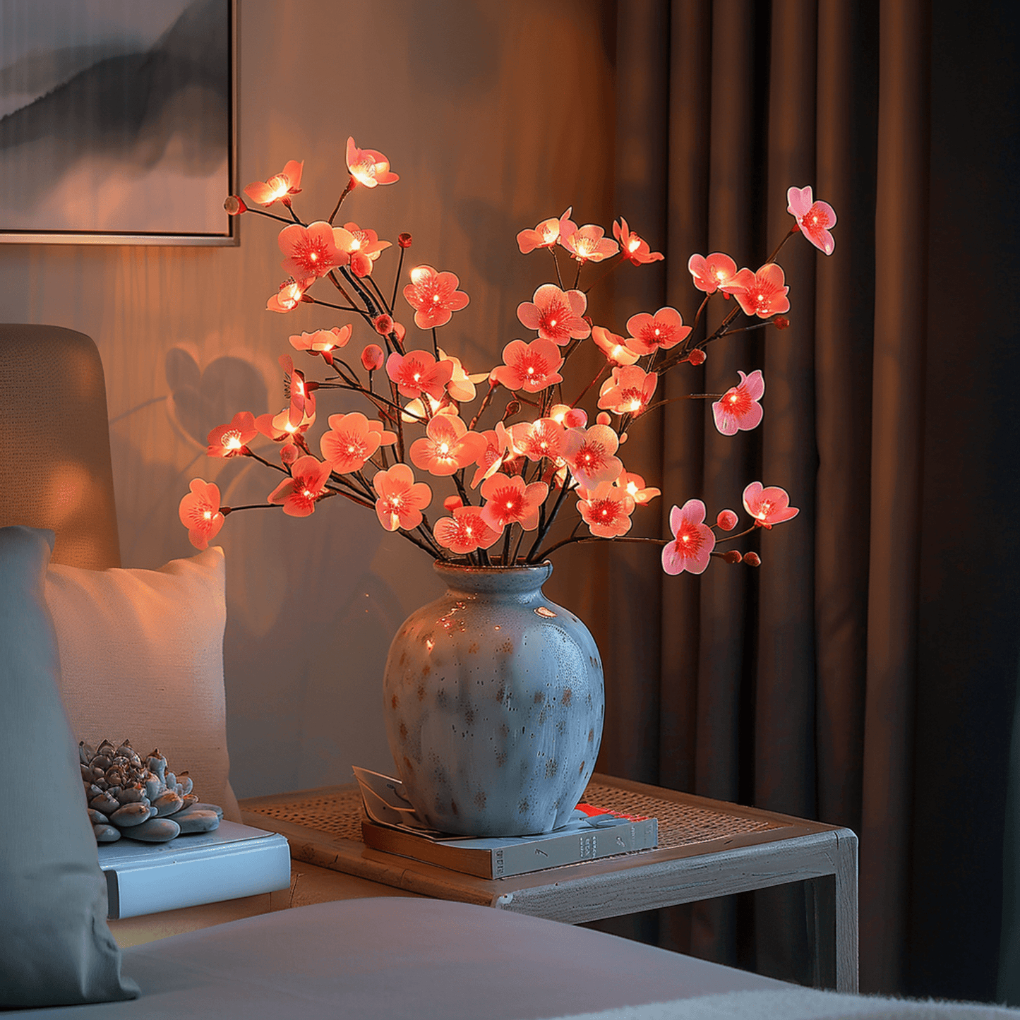 Betoverende LED Olijftak voor Woondecoratie