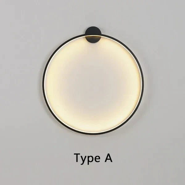 Elegante Minimalistische Ronde Wandlamp voor Sfeervolle Verlichting