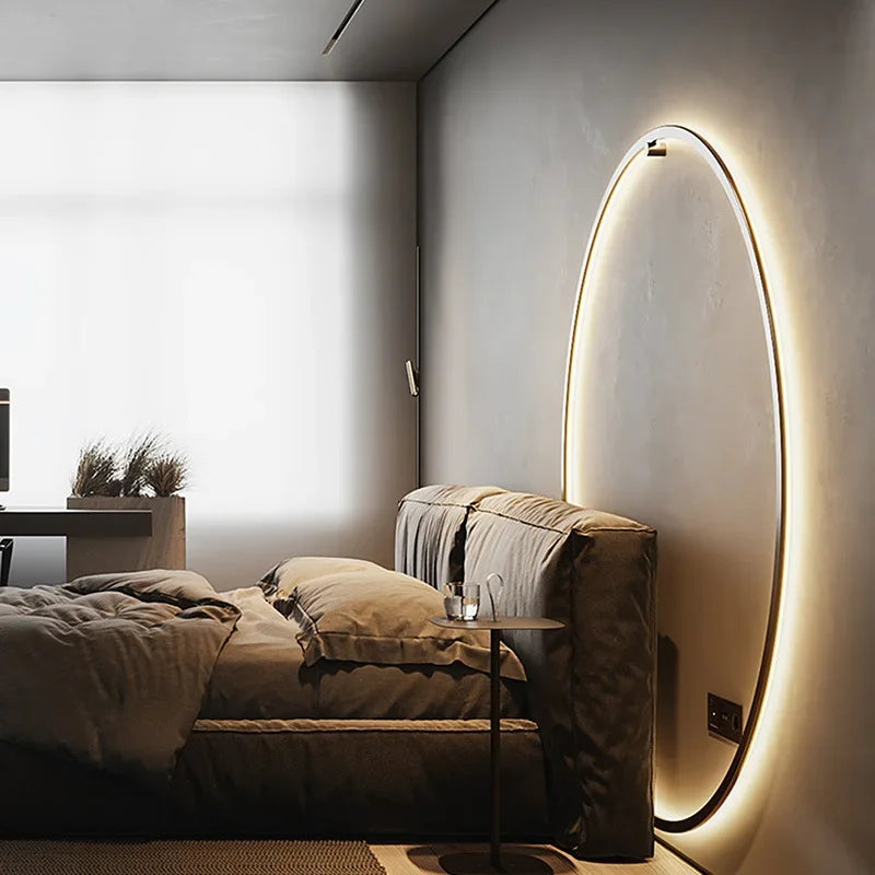 Elegante Minimalistische Ronde Wandlamp voor Sfeervolle Verlichting