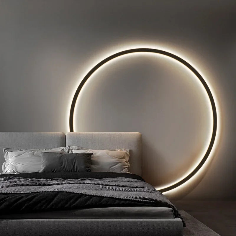 Elegante Minimalistische Ronde Wandlamp voor Sfeervolle Verlichting