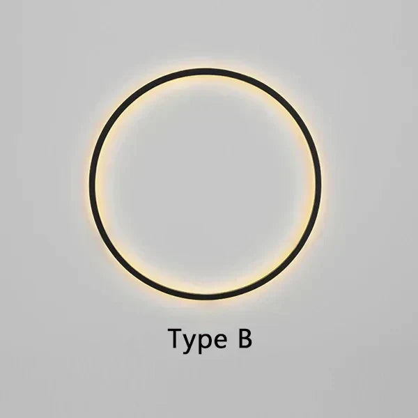 Elegante Minimalistische Ronde Wandlamp voor Sfeervolle Verlichting