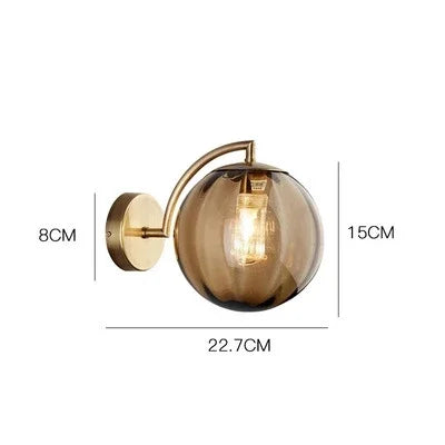 Elegante Glazen Wandlamp voor Luxe Verlichting