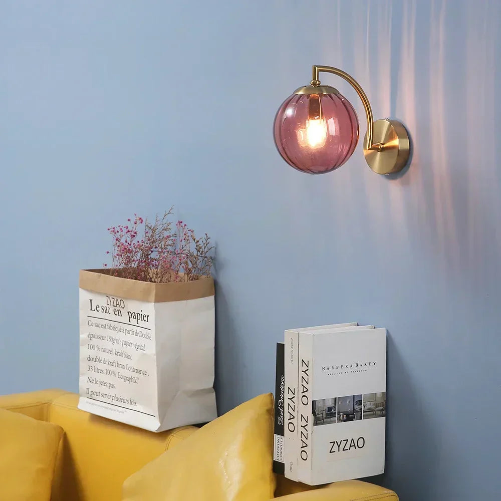 Elegante Glazen Wandlamp voor Luxe Verlichting