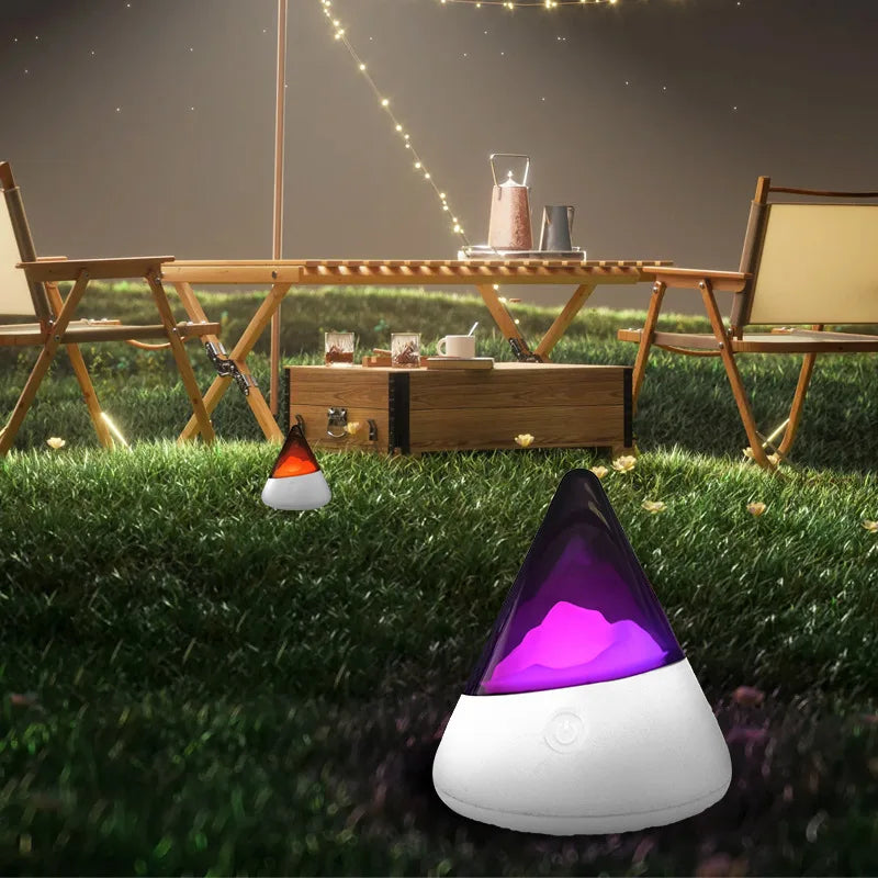 Betoverende Draadloze RGB IJsberg Nachtlamp