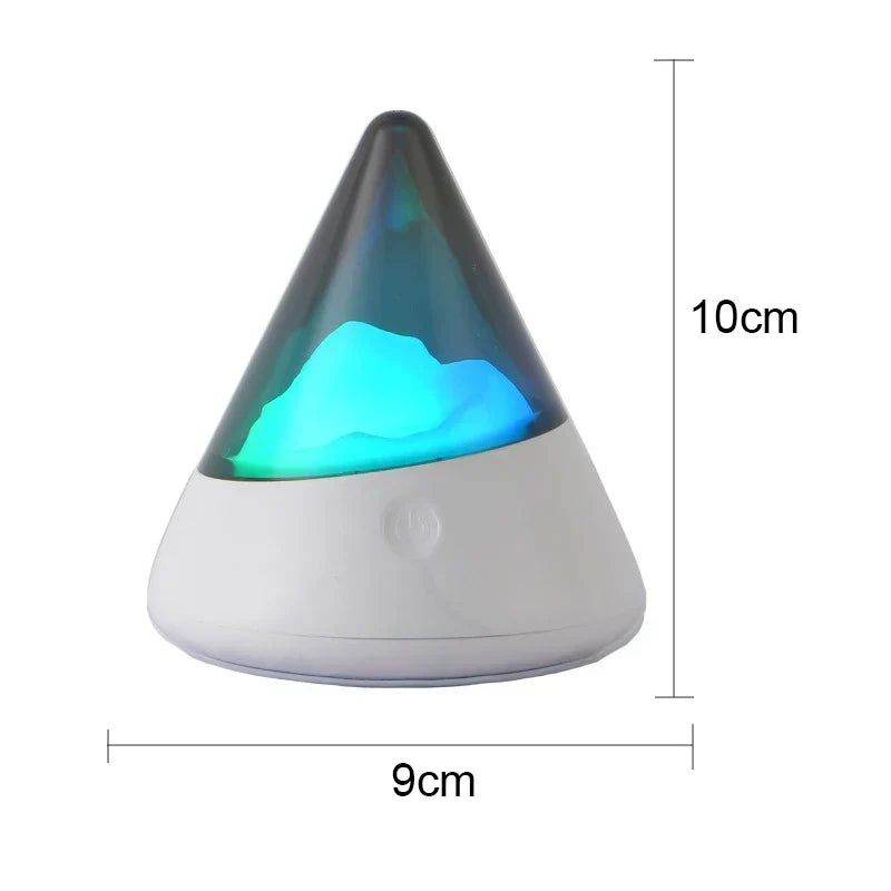 Betoverende Draadloze RGB IJsberg Nachtlamp