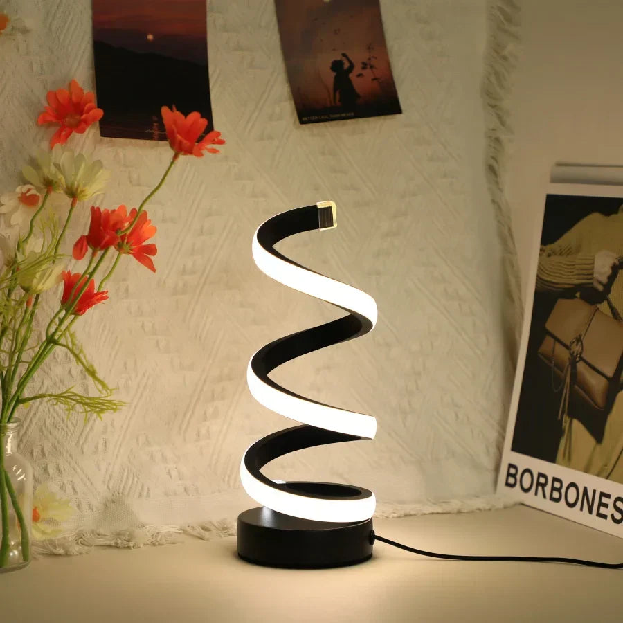 Moderne S-Vormige Bureau Lamp voor Efficiënte Verlichting