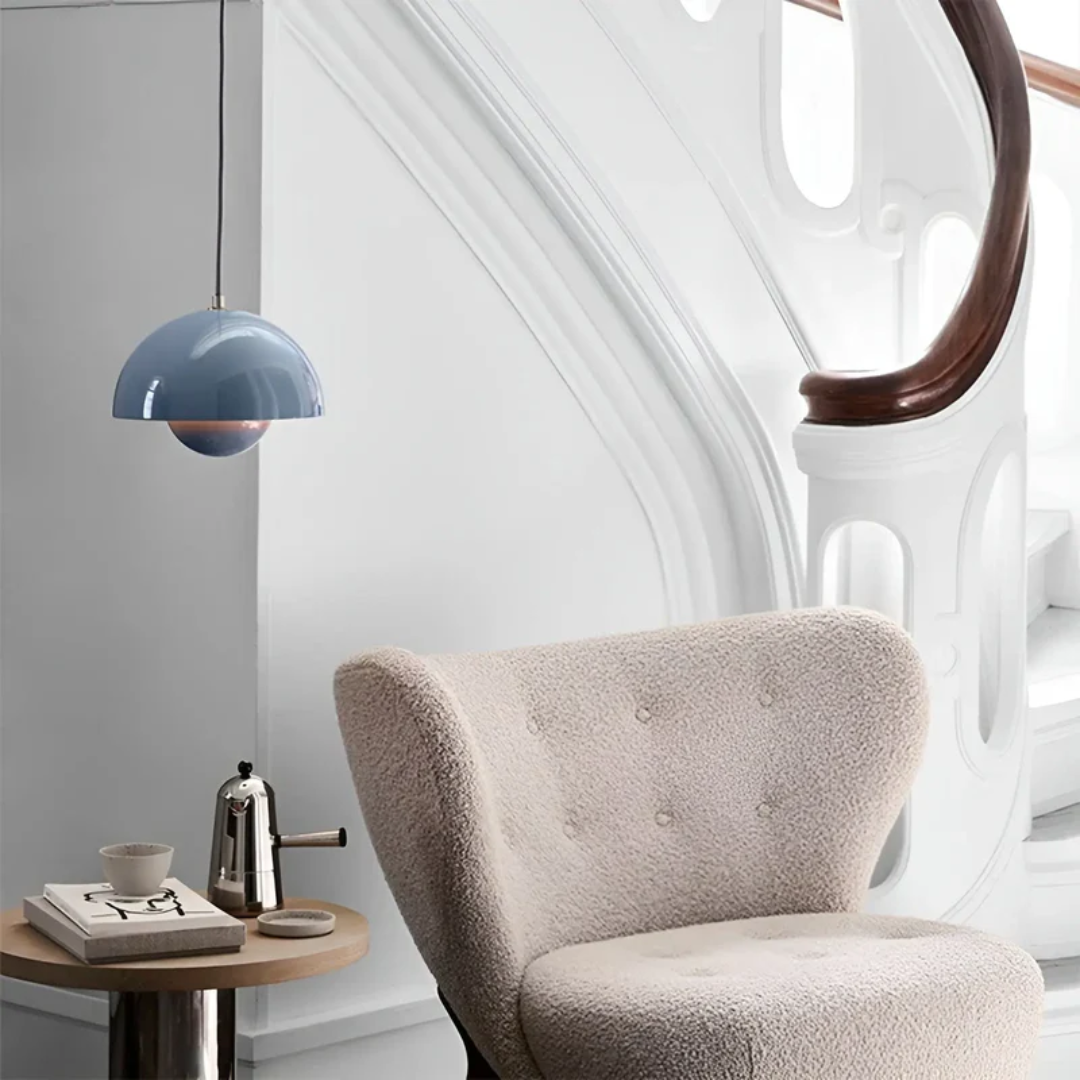 Elegante Scandinavische Hanglamp met Bloemontwerp