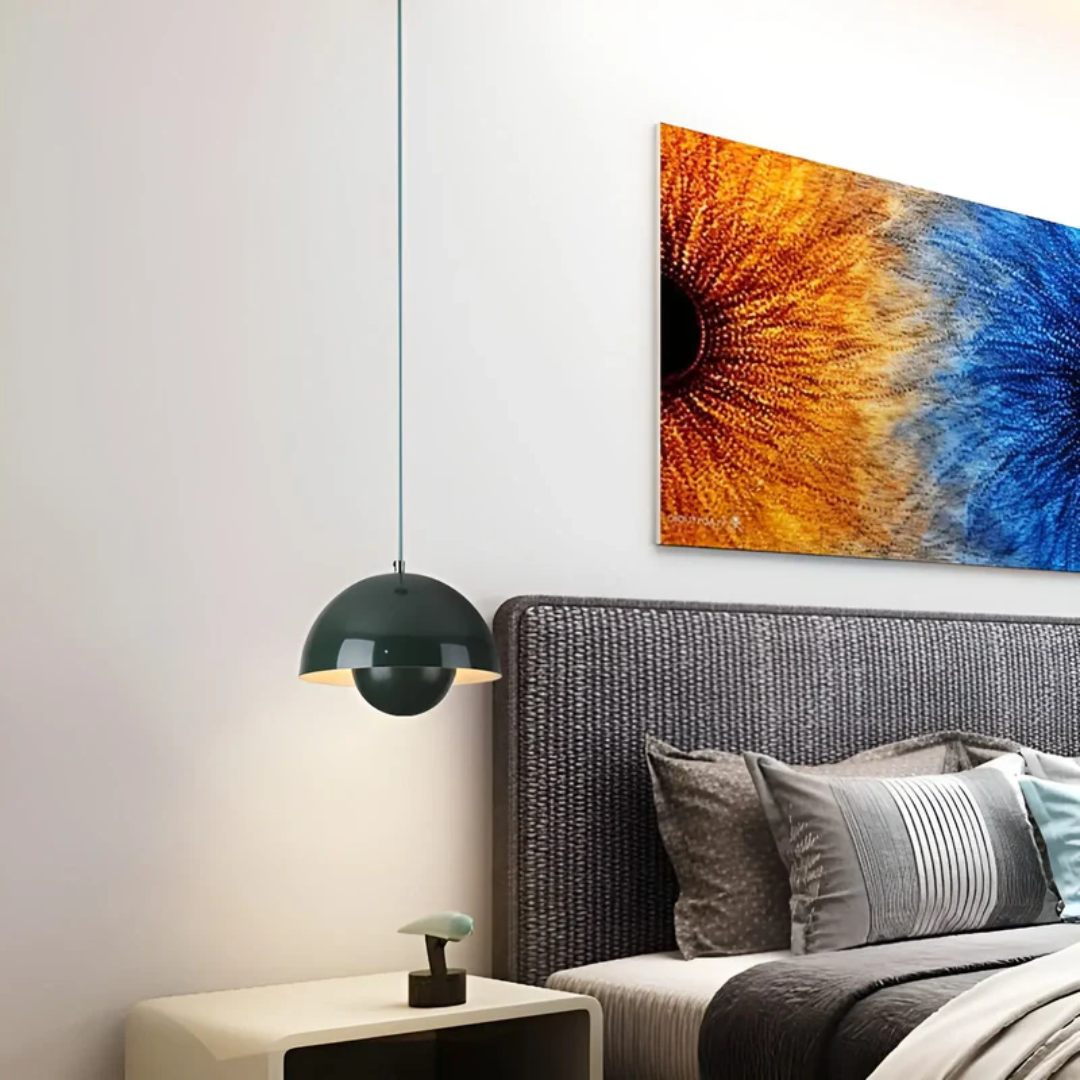 Elegante Scandinavische Hanglamp met Bloemontwerp