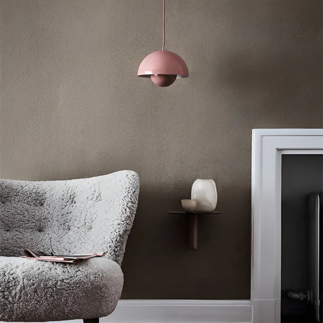 Elegante Scandinavische Hanglamp met Bloemontwerp