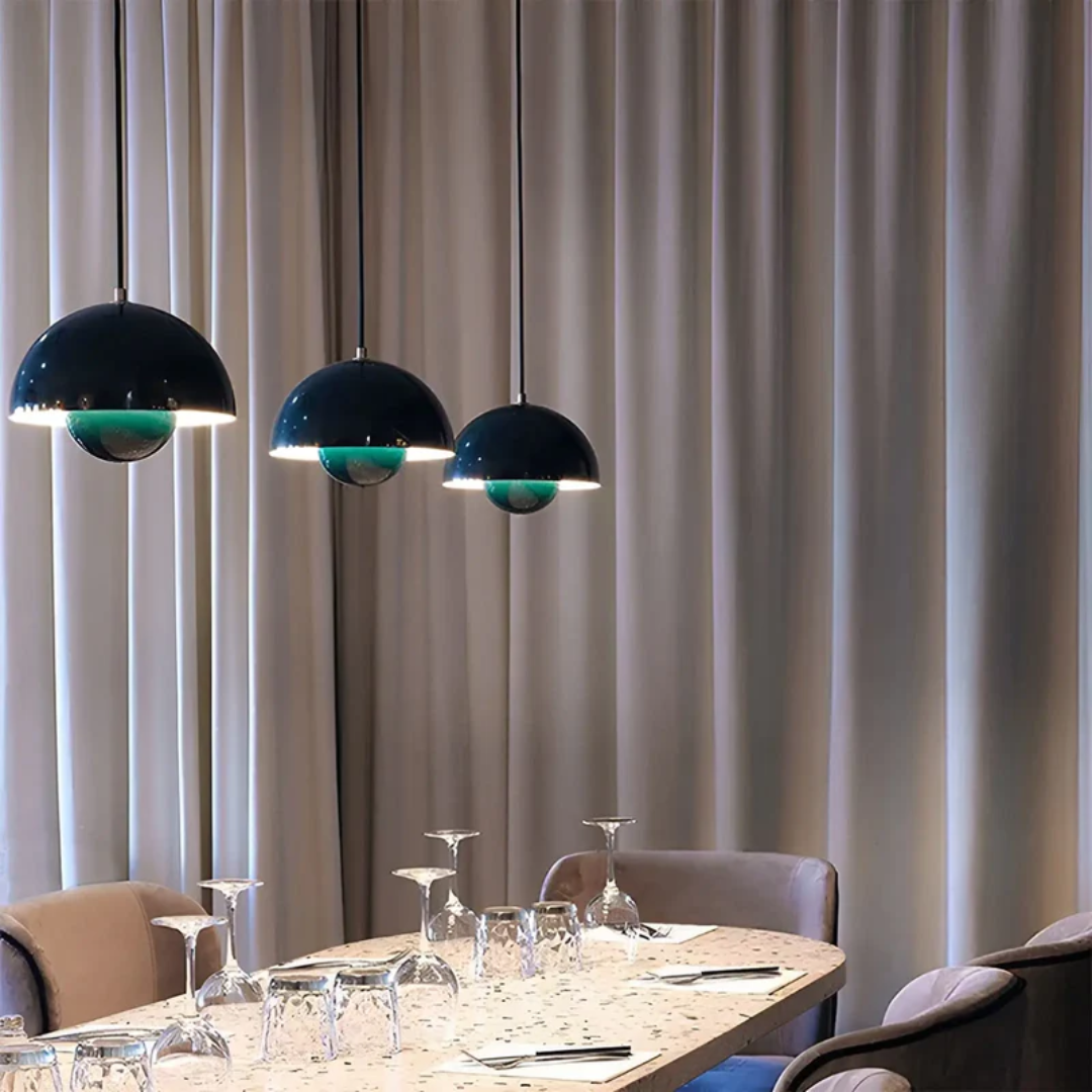 Elegante Scandinavische Hanglamp met Bloemontwerp