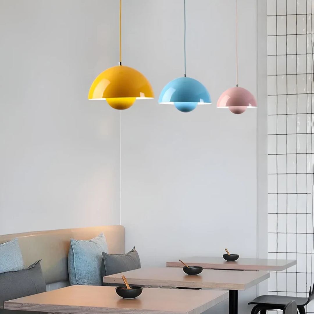 Elegante Scandinavische Hanglamp met Bloemontwerp