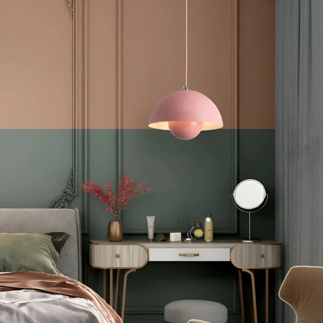 Elegante Scandinavische Hanglamp met Bloemontwerp