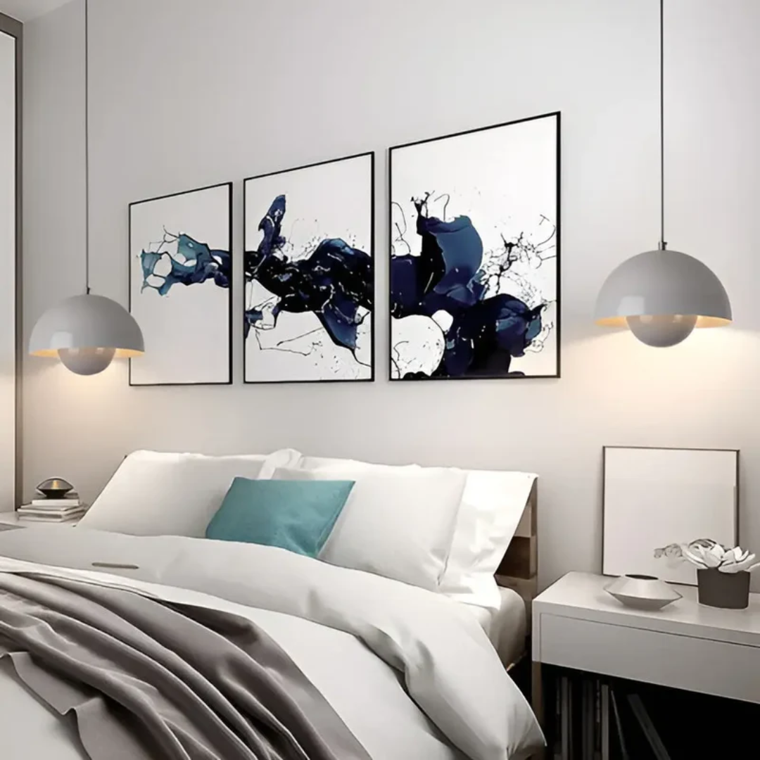 Elegante Scandinavische Hanglamp met Bloemontwerp