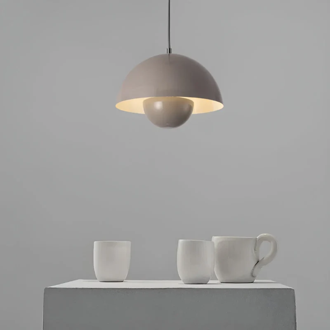 Elegante Scandinavische Hanglamp met Bloemontwerp