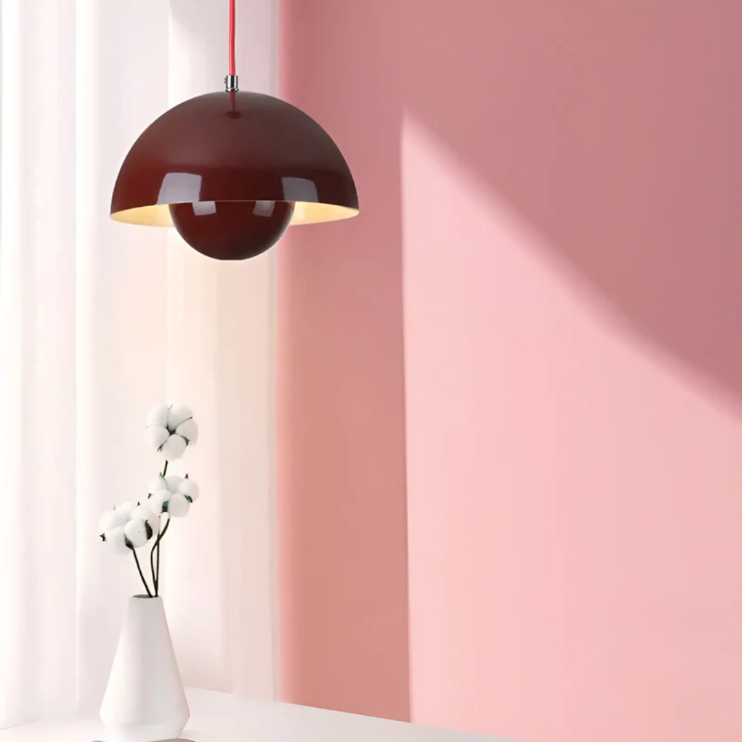 Elegante Scandinavische Hanglamp met Bloemontwerp
