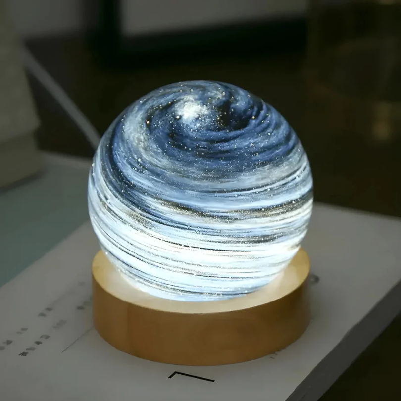 Betoverende 3D Mini-Planeet Lamp voor Sfeervolle Verlichting