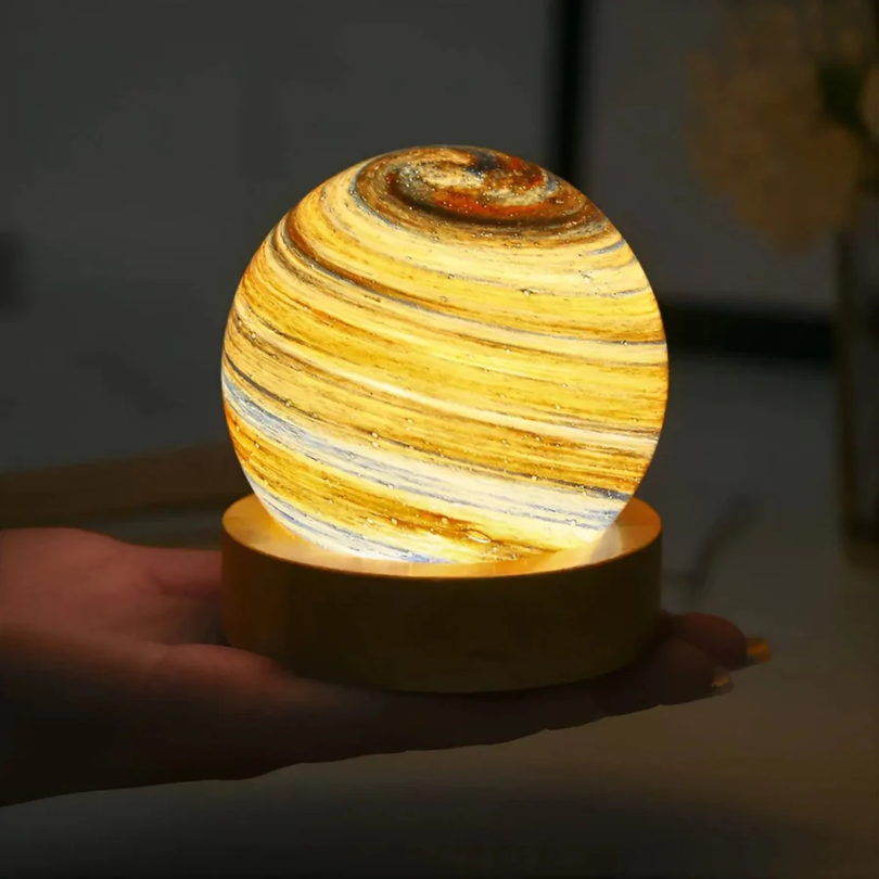 Betoverende 3D Mini-Planeet Lamp voor Sfeervolle Verlichting