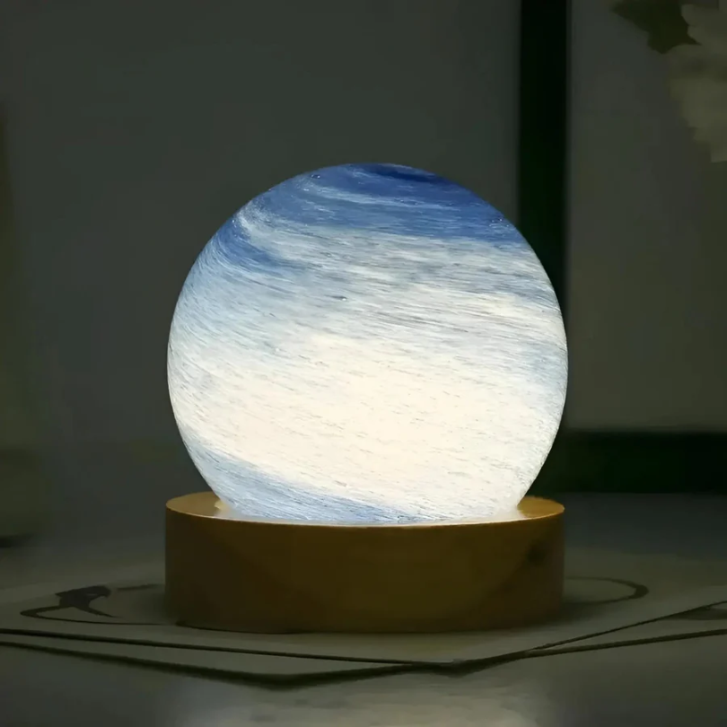 Betoverende 3D Mini-Planeet Lamp voor Sfeervolle Verlichting