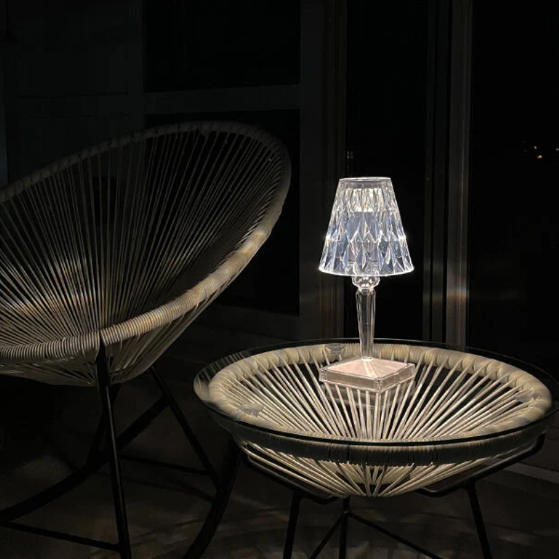 Glamoureuze Kristallen Tafellamp voor Elegant Interieur