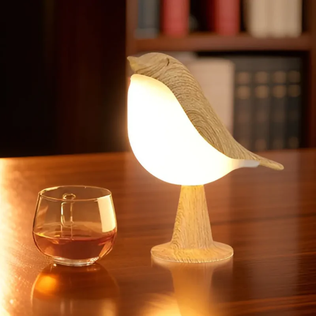 FeatherGlow: Betoverende Draadloze LED Vogel Lamp