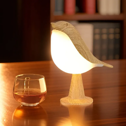 FeatherGlow: Betoverende Draadloze LED Vogel Lamp