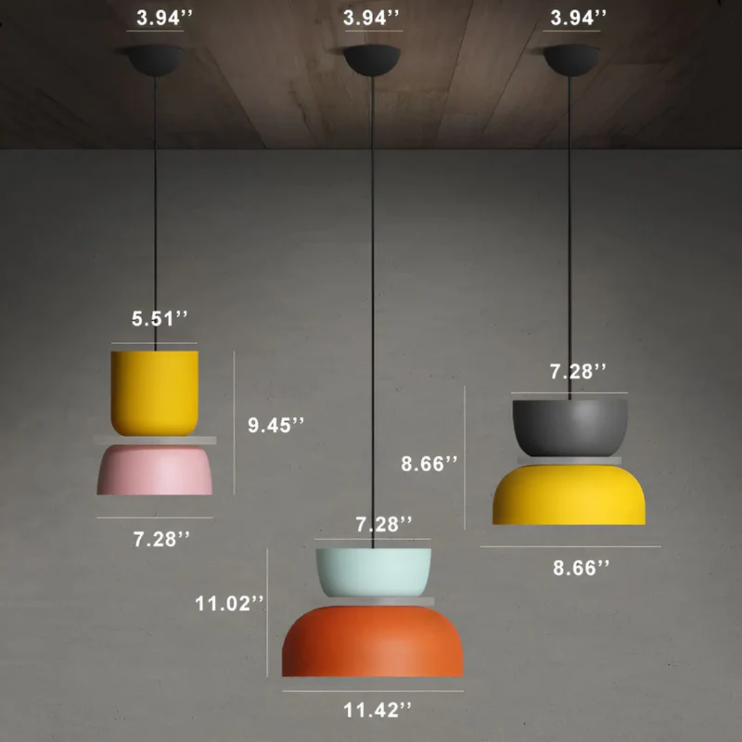 Kleurrijke LED Hanglamp voor Stijlvolle Verlichting