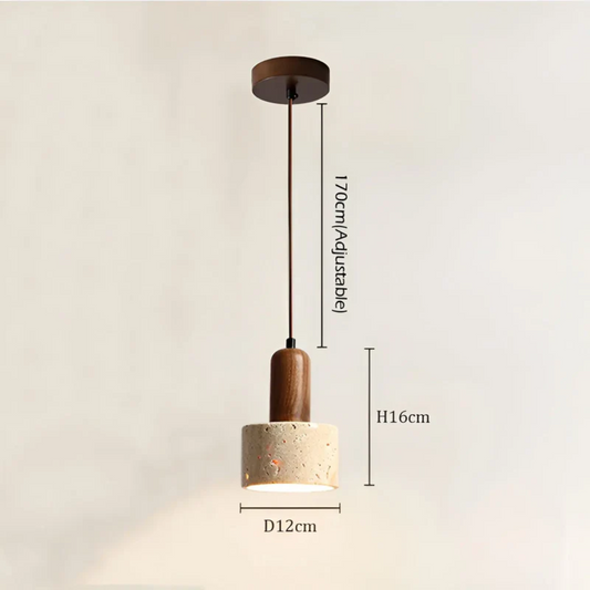 Elegante Wabi-Sabi Plafondlamp voor Sfeervolle Verlichting