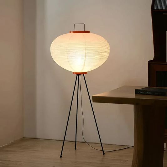 Elegante Vloerlamp van Rijstpapier – Sfeervolle Verlichting voor Elke Ruimte
