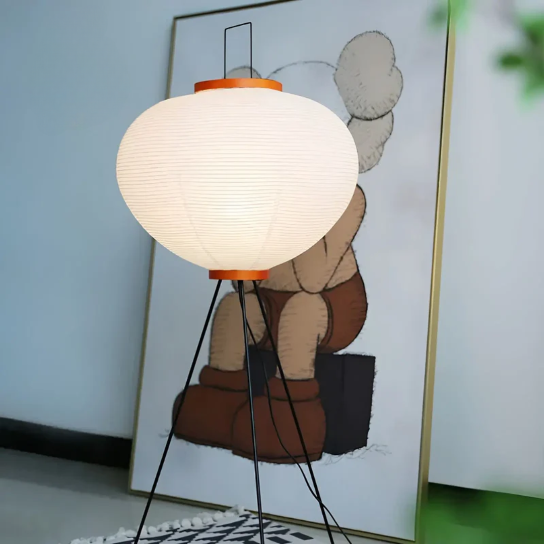 Elegante Vloerlamp van Rijstpapier – Sfeervolle Verlichting voor Elke Ruimte