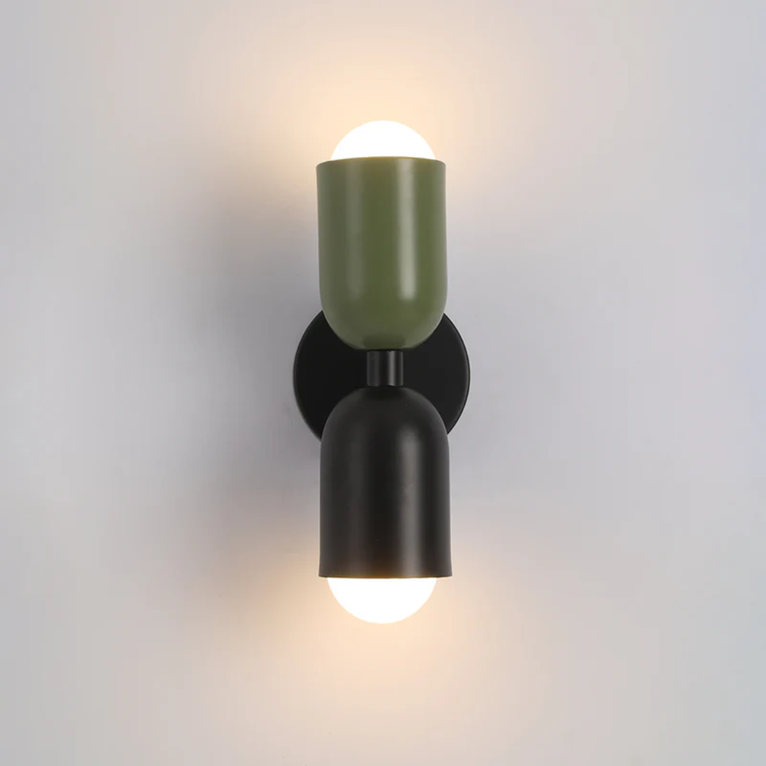 Moderne Dubbelzijdige LED Wandlamp in Kleurrijk Design