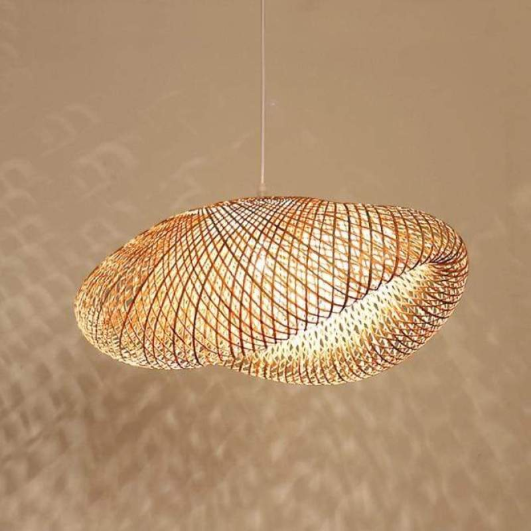Natuurlijke Bamboe LED Hanglamp - Elegante Verlichting