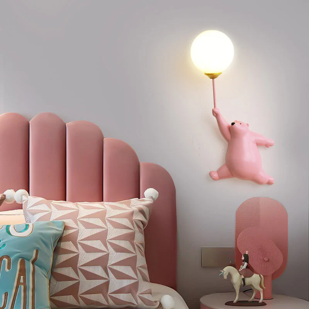 Schattige Berenvormige LED Wandlamp voor Kinderen