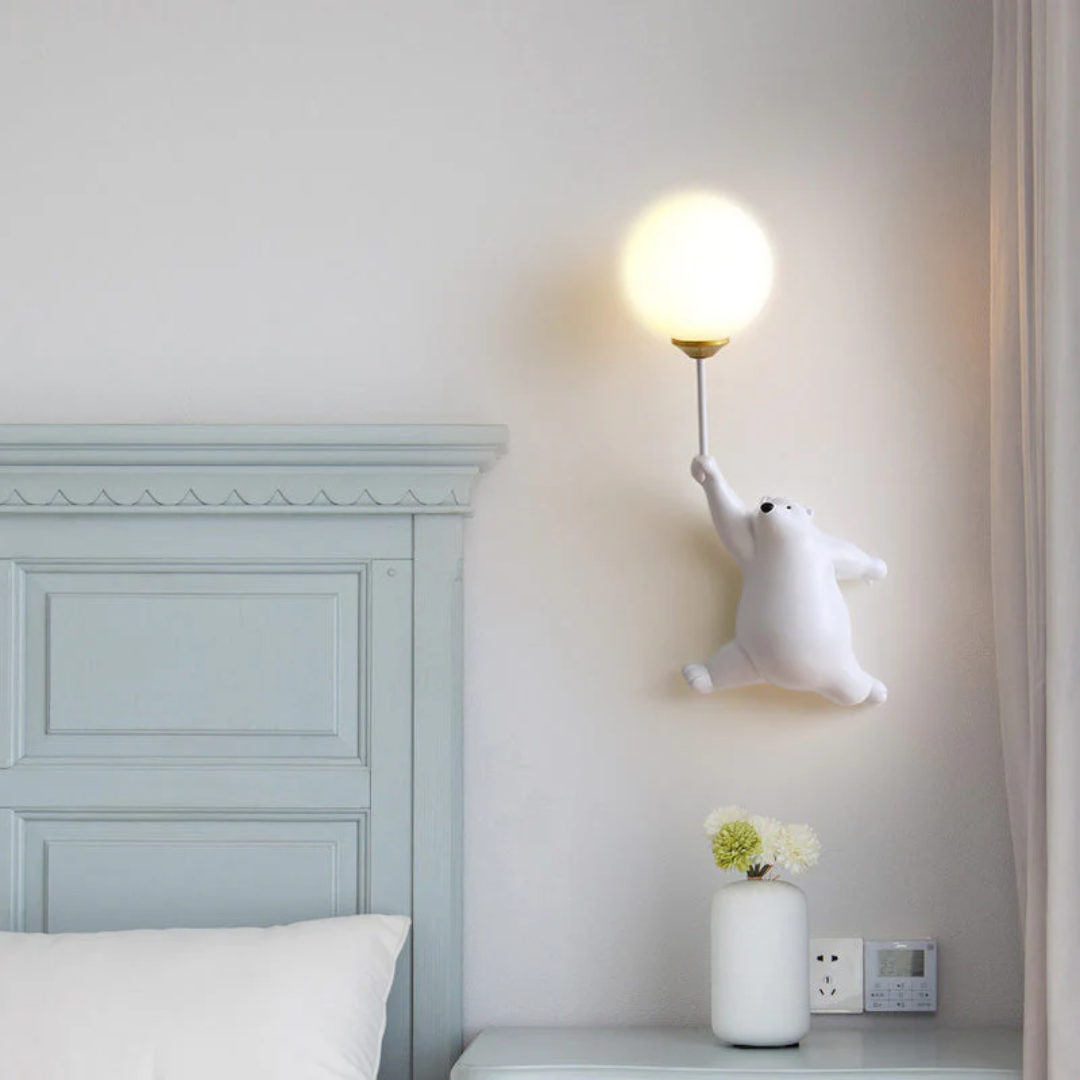 Schattige Berenvormige LED Wandlamp voor Kinderen