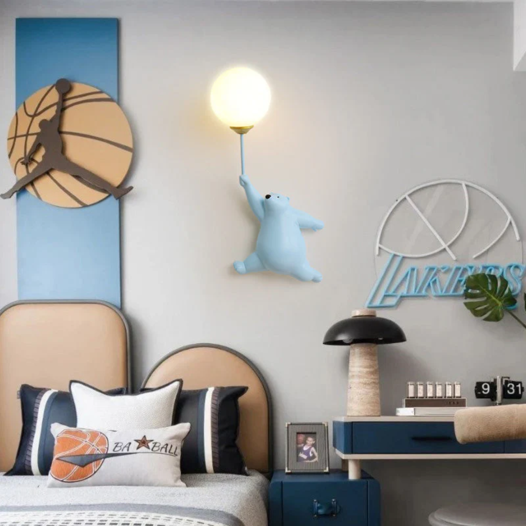 Schattige Berenvormige LED Wandlamp voor Kinderen