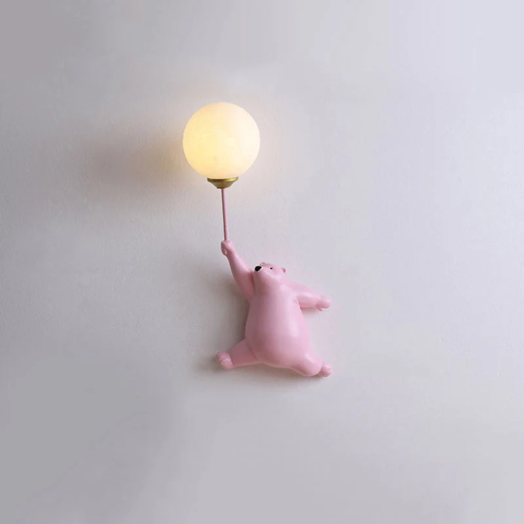 Schattige Berenvormige LED Wandlamp voor Kinderen