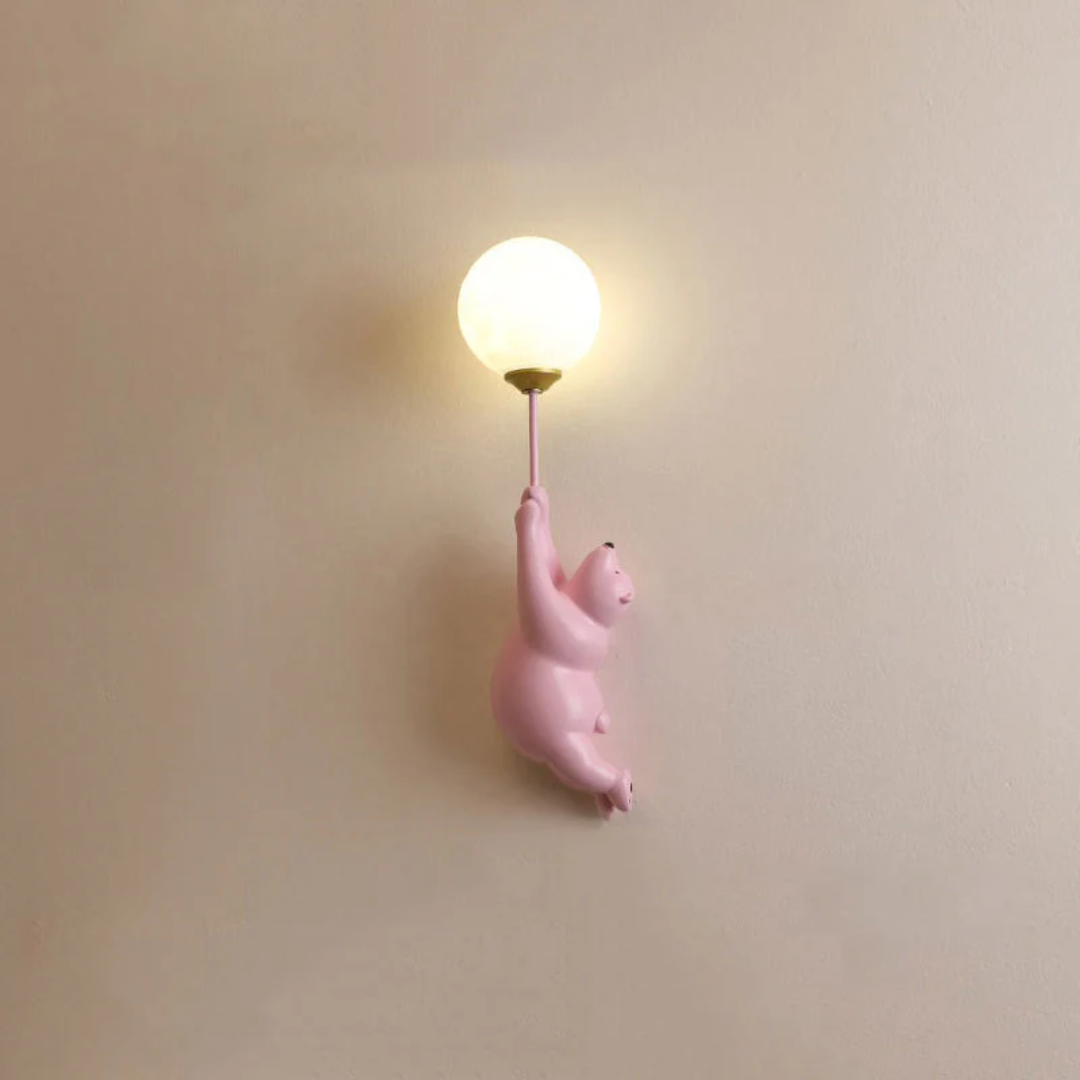 Schattige Berenvormige LED Wandlamp voor Kinderen