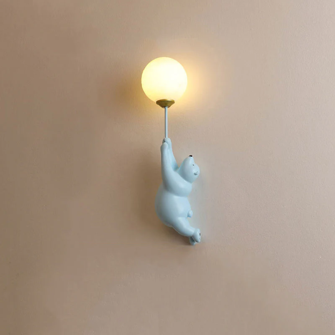 Schattige Berenvormige LED Wandlamp voor Kinderen