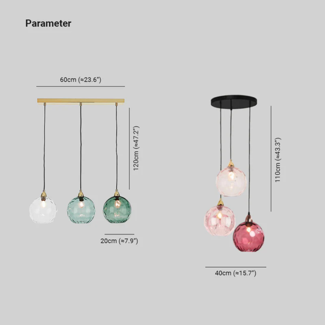 Elegante 3-Lamp Cluster Hanglamp voor Interieurverlichting