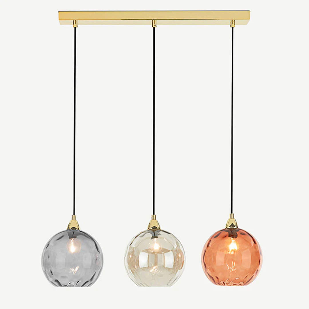 Elegante 3-Lamp Cluster Hanglamp voor Interieurverlichting