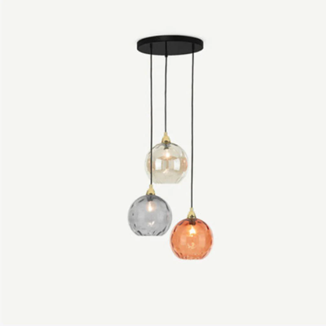 Elegante 3-Lamp Cluster Hanglamp voor Interieurverlichting