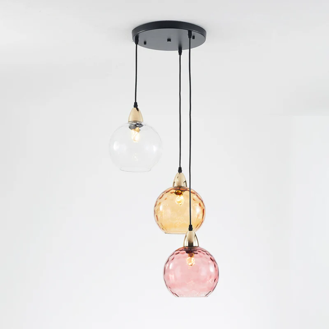 Elegante 3-Lamp Cluster Hanglamp voor Interieurverlichting